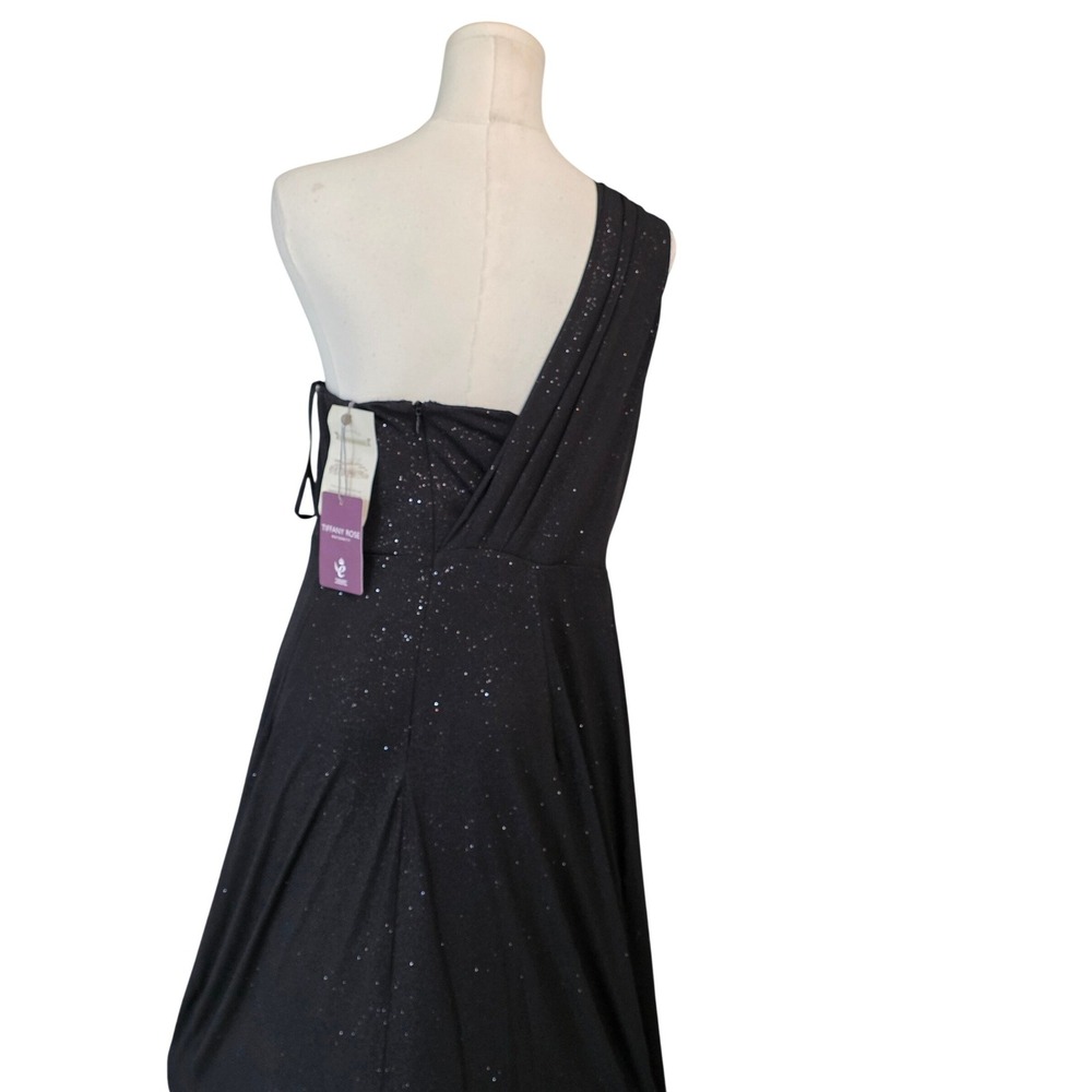 Tiffany Rose Maternity Gown Women Size 6 Black Shimmer NEW - Picture 12 of 15